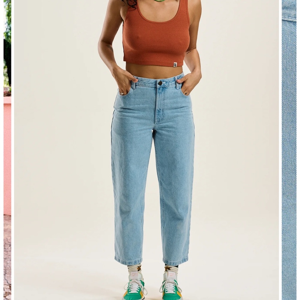 LUCY & YAK drew straight leg - organic denim- light wash- never worn